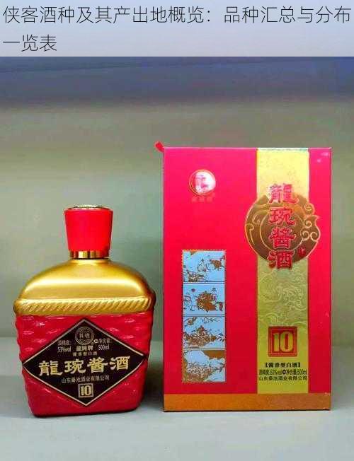 侠客酒种及其产出地概览:品种汇总与分布一览表