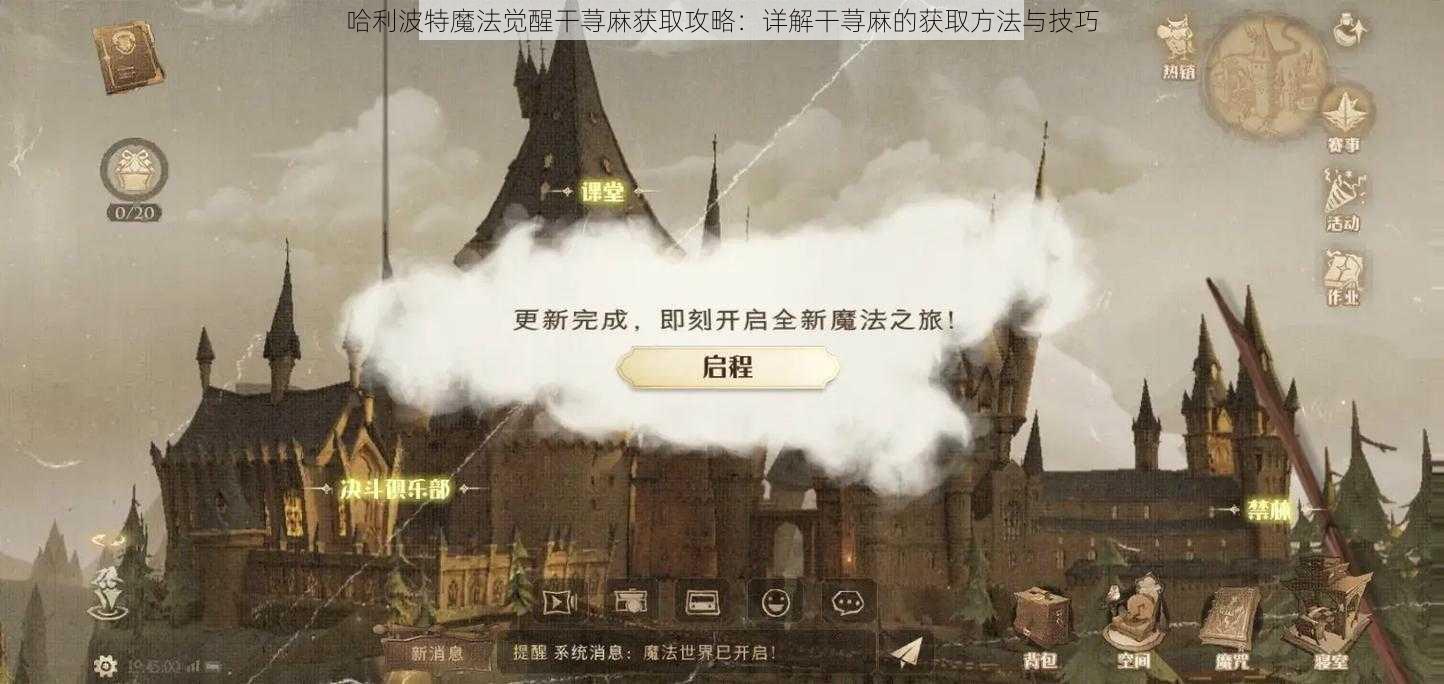 哈利波特魔法觉醒干荨麻获取攻略：详解干荨麻的获取方法与技巧