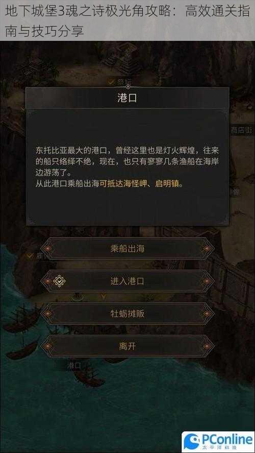 地下城堡3魂之诗极光角攻略：高效通关指南与技巧分享