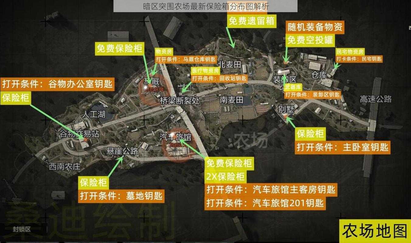 暗区突围农场最新保险箱分布图解析