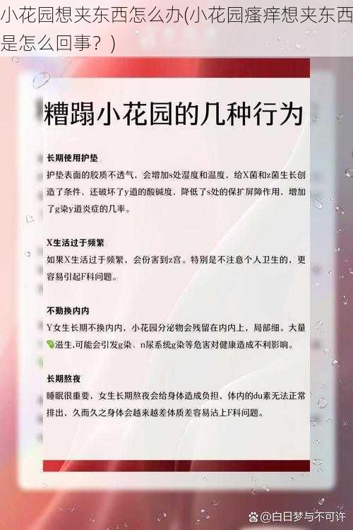 小花园想夹东西怎么办(小花园瘙痒想夹东西是怎么回事？)