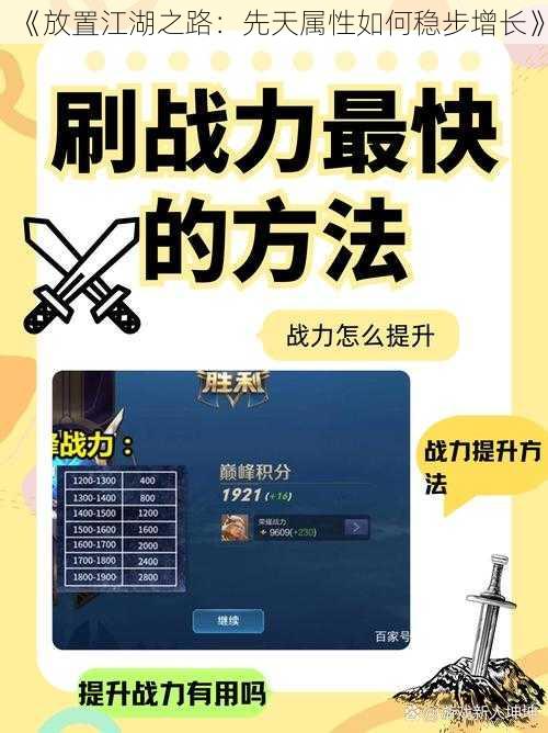 《放置江湖之路：先天属性如何稳步增长》