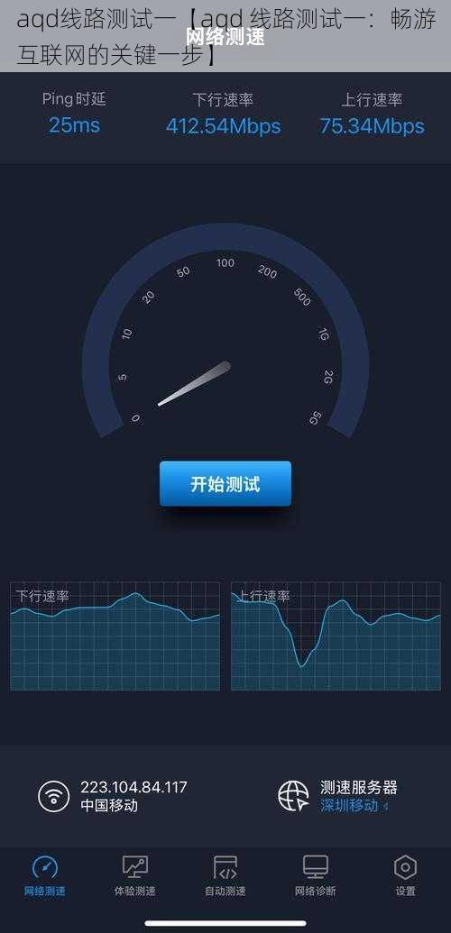 aqd线路测试一【aqd 线路测试一：畅游互联网的关键一步】