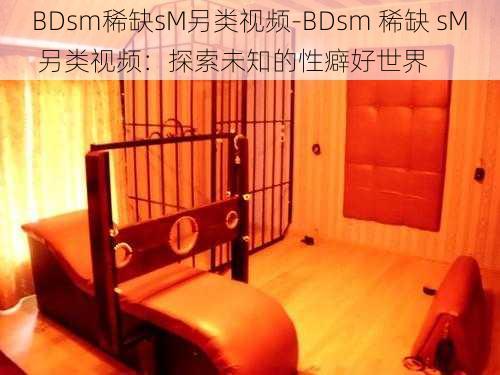 BDsm稀缺sM另类视频-BDsm 稀缺 sM 另类视频：探索未知的性癖好世界